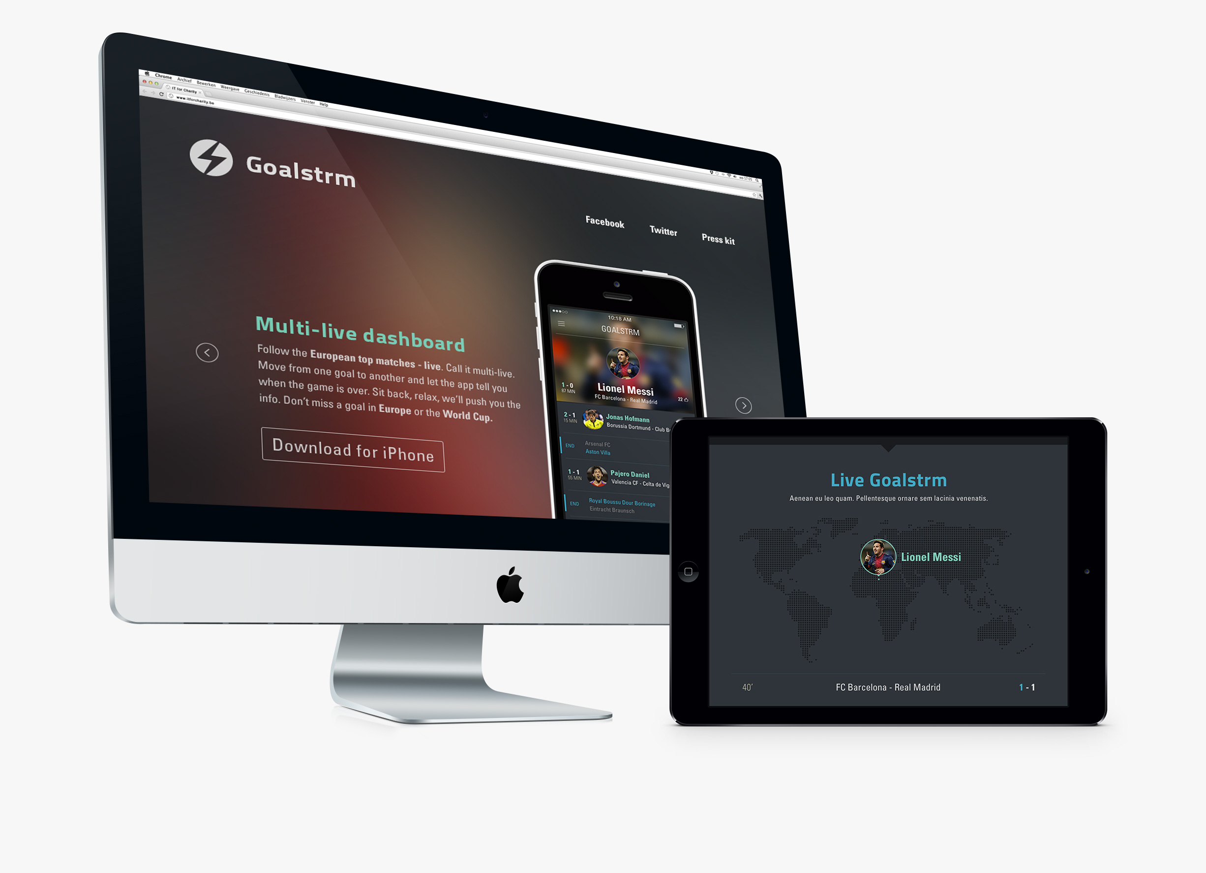 Goalstrm - website